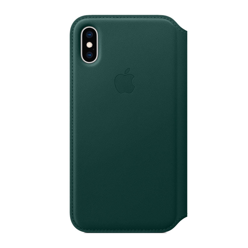 Apple-IPhone-XS-Max-Leather-Folio-Case-Forest-Green- Fonez-Keywords : MacBook - Fonez.ie - laptop- Tablet - Sim free - Unlock - Phones - iphone - android - macbook pro - apple macbook- fonez -samsung - samsung book-sale - best price - deal