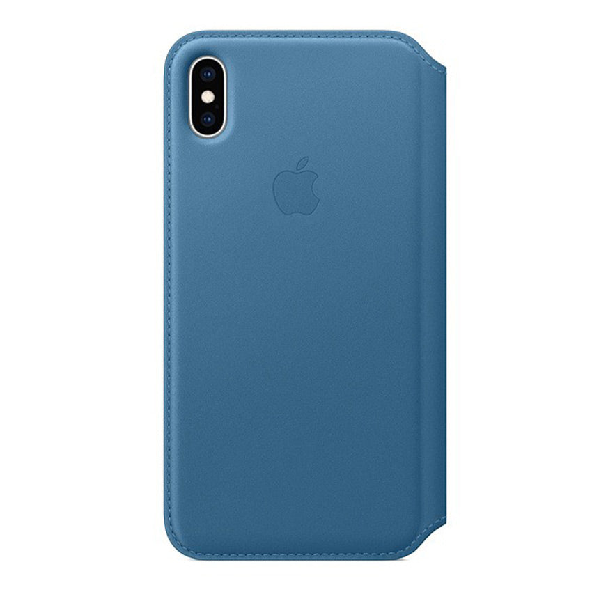 Apple iPhone XS Max Leather Folio Case Cape Cod Blue-3- Fonez-Keywords : MacBook - Fonez.ie - laptop- Tablet - Sim free - Unlock - Phones - iphone - android - macbook pro - apple macbook- fonez -samsung - samsung book-sale - best price - deal